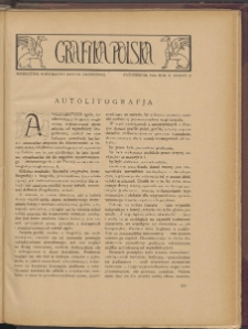 Grafika Polska : miesięcznik poświęcony sztuce graficznej. 1922. T. 2. Zeszyt 10