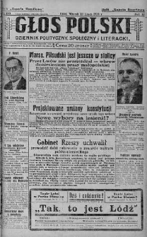 Głos Polski : dziennik polityczny, społeczny i literacki 10 lipiec 1928 nr 190