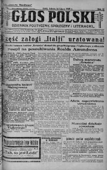 Głos Polski : dziennik polityczny, społeczny i literacki 14 lipiec 1928 nr 194