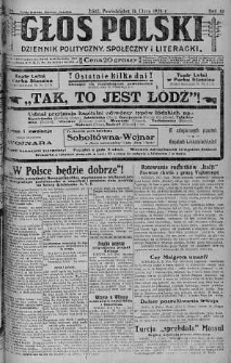 Głos Polski : dziennik polityczny, społeczny i literacki 16 lipiec 1928 nr 196