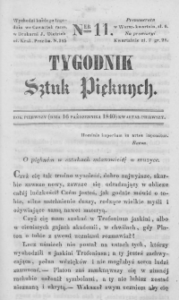 Tygodnik Sztuk Pięknych. 1840. Nr 11