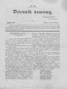 Dziennik Domowy. 1840. T.1. Nr 7