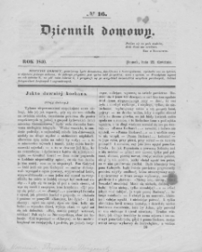 Dziennik Domowy. 1840. T.1. Nr 16