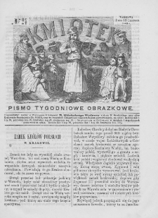 Kmiotek. Pismo tygodniowe ilustrowane. 1863. Nr 24