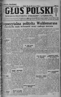Głos Polski : dziennik polityczny, społeczny i literacki 27 lipiec 1928 nr 207