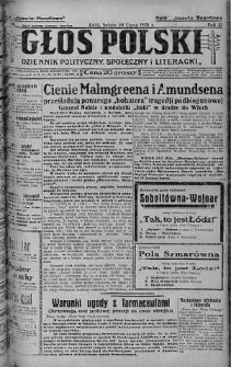 Głos Polski : dziennik polityczny, społeczny i literacki 28 lipiec 1928 nr 208