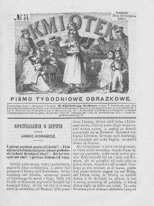 Kmiotek. Pismo tygodniowe ilustrowane. 1863. Nr 34