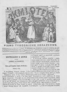 Kmiotek. Pismo tygodniowe ilustrowane. 1863. Nr 51