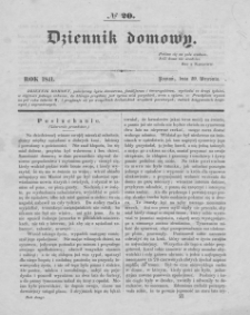Dziennik Domowy. 1841. T.2. Nr 20