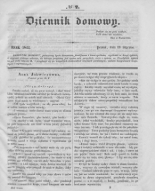 Dziennik Domowy. 1842. T.3. Nr 2