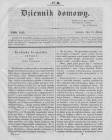 Dziennik Domowy. 1842. T.3. Nr 6