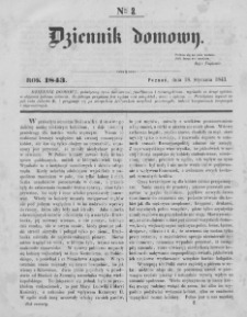 Dziennik Domowy. 1843. T. 4. Nr 2