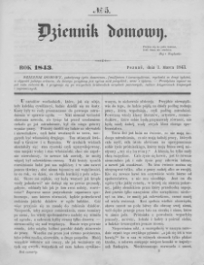 Dziennik Domowy. 1843. T. 4. Nr 5