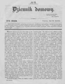Dziennik Domowy. 1843. T. 4. Nr 9