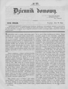 Dziennik Domowy. 1843. T. 4. Nr 10