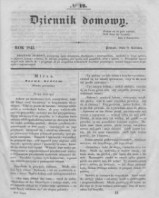 Dziennik Domowy. 1842. T.3. Nr 12
