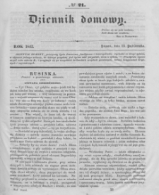 Dziennik Domowy. 1842. T.3. Nr 21