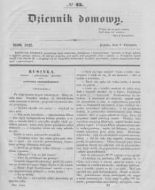 Dziennik Domowy. 1842. T.3. Nr 23