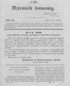 Dziennik Domowy. 1842. T.3. Nr 25