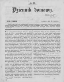 Dziennik Domowy. 1843. T. 4. Nr 13