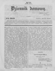 Dziennik Domowy. 1843. T. 4. Nr 18