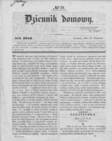 Dziennik Domowy. 1843. T. 4. Nr 19