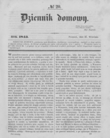 Dziennik Domowy. 1843. T. 4. Nr 20