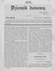 Dziennik Domowy. 1843. T. 4. Nr 21