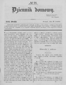 Dziennik Domowy. 1843. T. 4. Nr 26