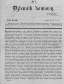 Dziennik Domowy. 1844. T. 5. Nr 1