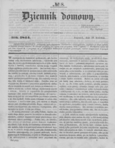 Dziennik Domowy. 1844. T. 5. Nr 8