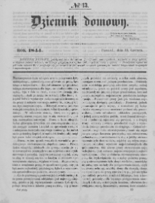 Dziennik Domowy. 1844. T. 5. Nr 13