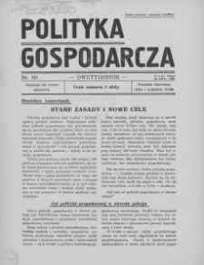 Polityka Gospodarcza 1939 czerwiec nr 90