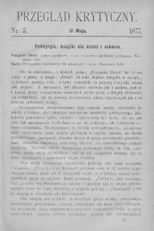 Przegląd Krytyczny. 1877. Nr 5