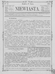 Niewiasta : pismo poświęcone płci pięknej. R. 2. 1861. Nr 27