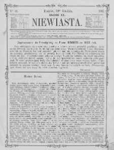 Niewiasta : pismo poświęcone płci pięknej. R. 2. 1861. Nr 51