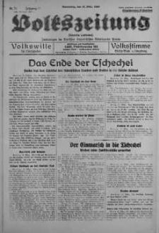 Volkszeitung 16 marzec 1939 nr 75