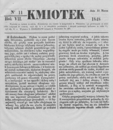 Kmiotek. Pismo czasowe do czytania dla wiejskiego i miejskiego ludu przeznaczone. 1848. Nr 11
