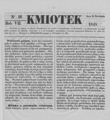Kmiotek. Pismo czasowe do czytania dla wiejskiego i miejskiego ludu przeznaczone. 1848. Nr 16
