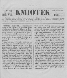 Kmiotek. Pismo czasowe do czytania dla wiejskiego i miejskiego ludu przeznaczone. 1848. Nr 23