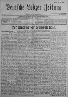Deutsche Lodzer Zeitung 2 luty 1917 nr 31