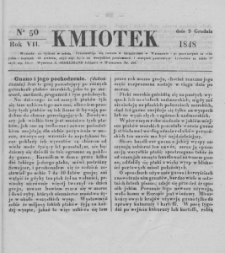 Kmiotek. Pismo czasowe do czytania dla wiejskiego i miejskiego ludu przeznaczone. 1848. Nr 50