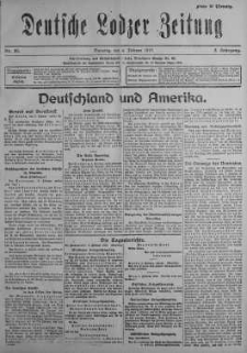 Deutsche Lodzer Zeitung 6 luty 1917 nr 35