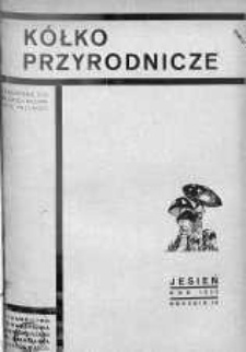 Kółko Przyrodnicze: czasopismo dla młodych miłośników przyrody jesień 1935 z. 3