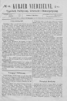 Kurjer Niedzielny : tygodnik polityczny, literacki i humorystyczny. 1862, no 4
