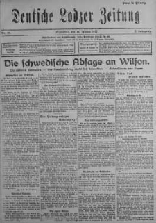 Deutsche Lodzer Zeitung 10 luty 1917 nr 39