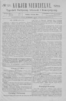 Kurjer Niedzielny : tygodnik polityczny, literacki i humorystyczny. 1862, no 21