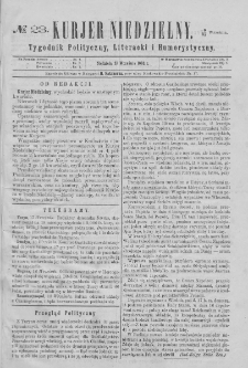 Kurjer Niedzielny : tygodnik polityczny, literacki i humorystyczny. 1862, no 23