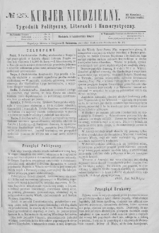 Kurjer Niedzielny : tygodnik polityczny, literacki i humorystyczny. 1862, no 25