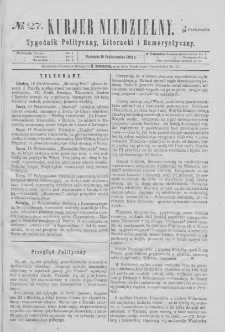 Kurjer Niedzielny : tygodnik polityczny, literacki i humorystyczny. 1862, no 27